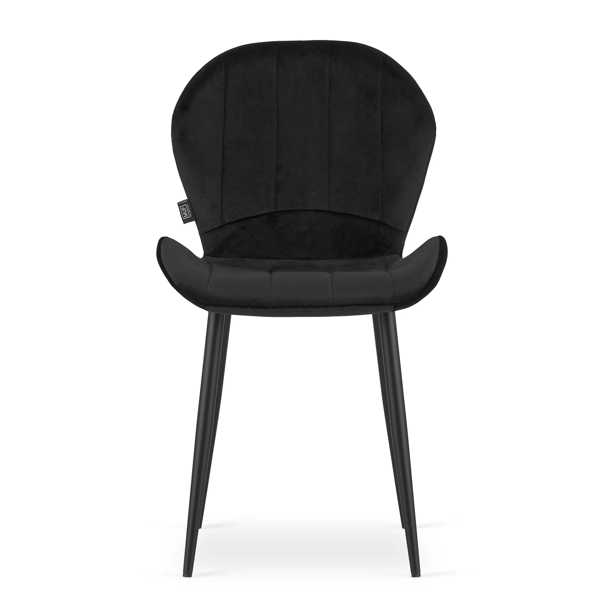 Krzesło TERNI aksamit czarny