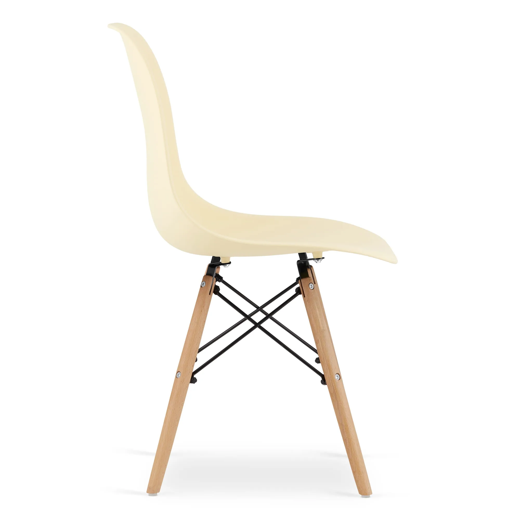 Krzesło OSAKA kremowe nogi naturalne