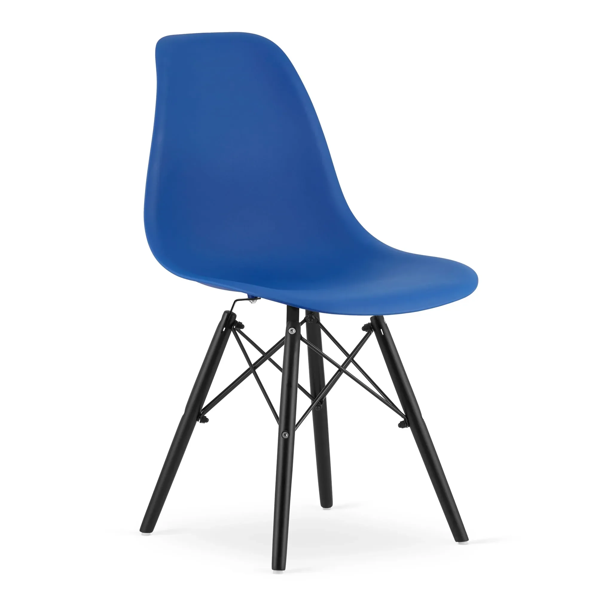 Krzesło OSAKA niebieskie nogi czarne