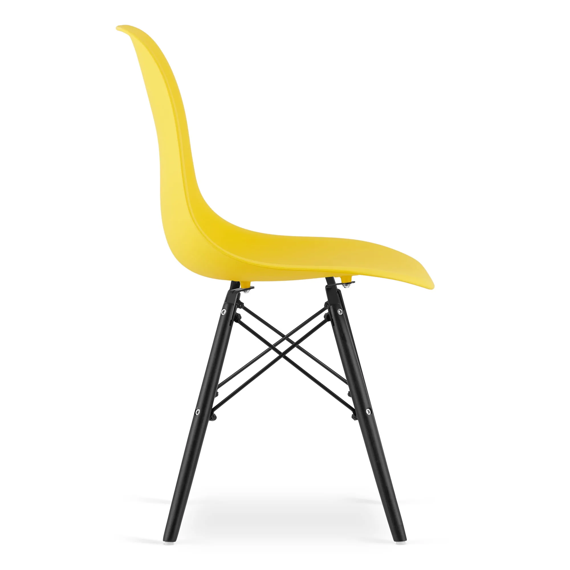 Krzesło OSAKA żółte nogi czarne