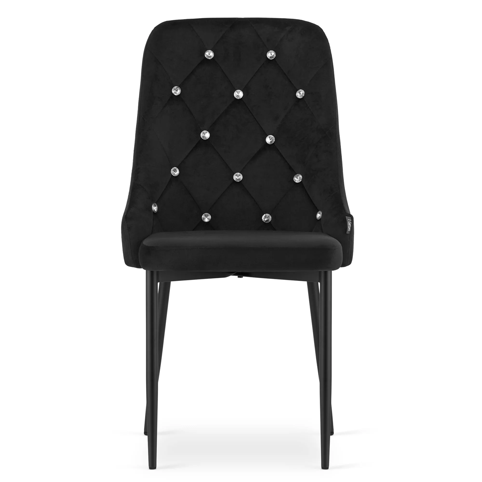 Krzesło AMORE aksamit czarny