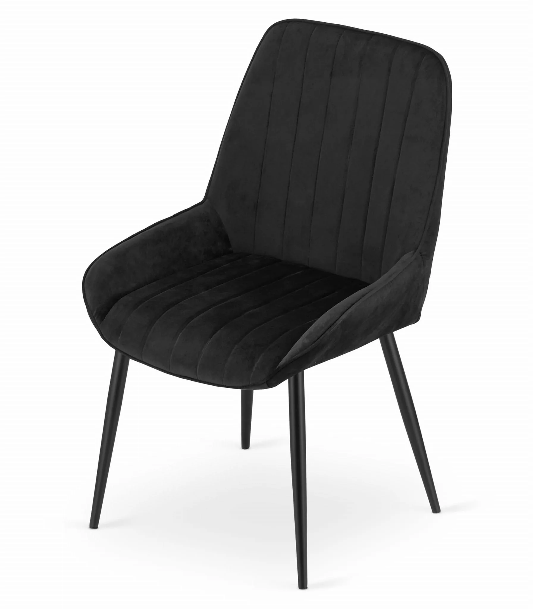 Krzesło LARY aksamit czarny