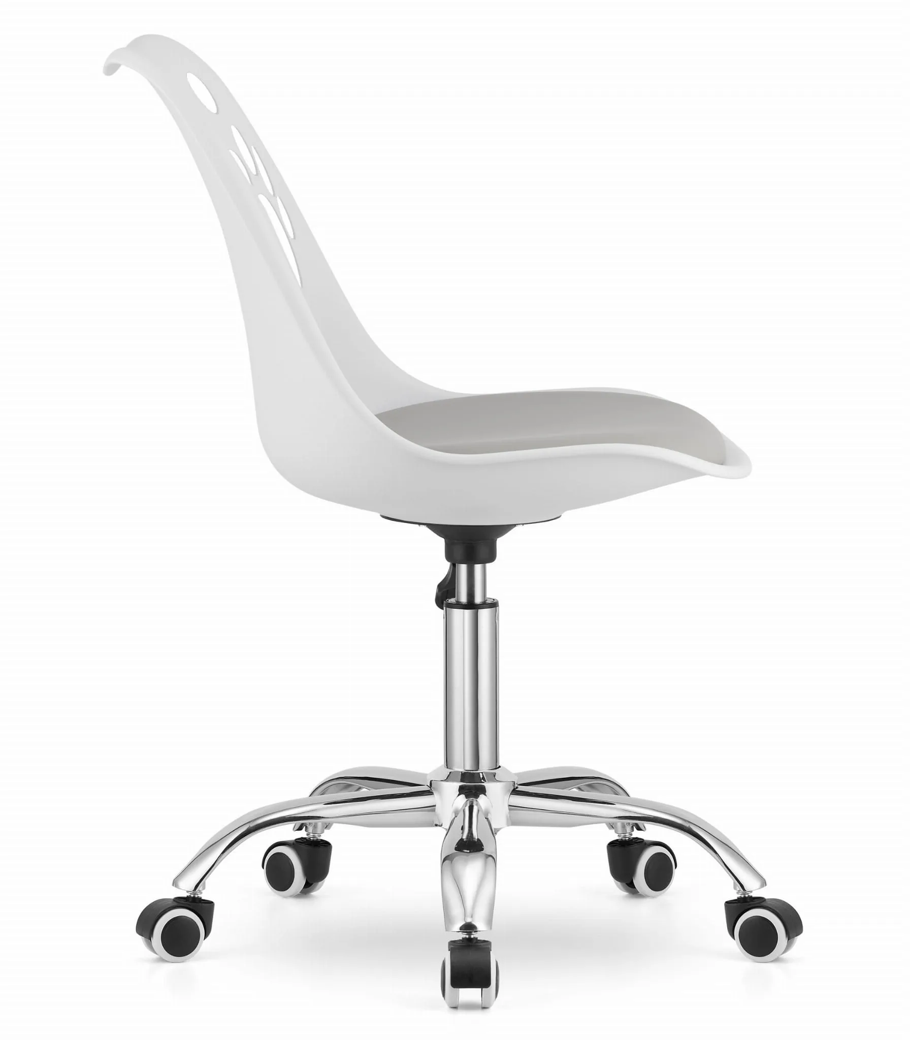 Krzesło obrotowe PRINT białoszare