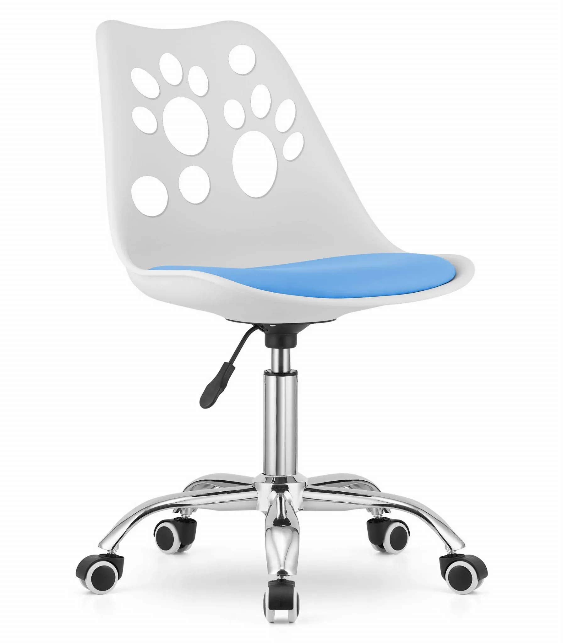 Krzesło obrotowe PRINT białoniebieskie