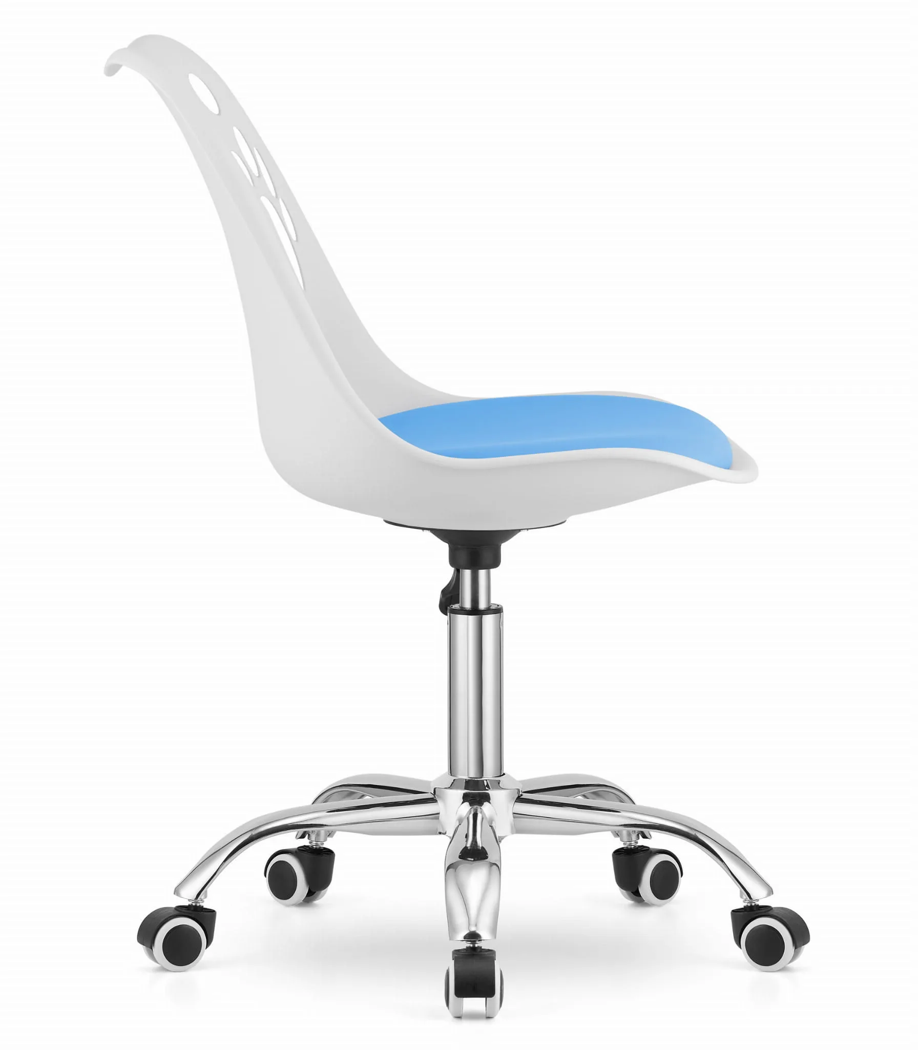 Krzesło obrotowe PRINT białoniebieskie