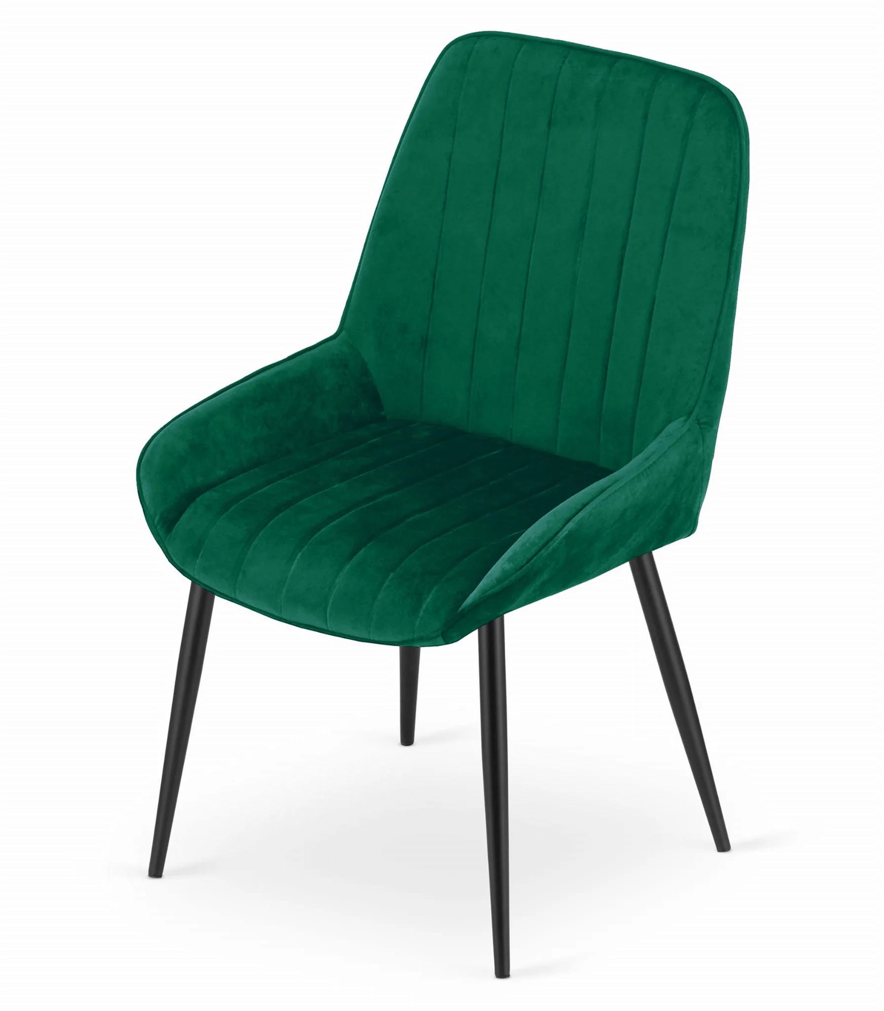 Krzesło LARY aksamit ciemna zieleń