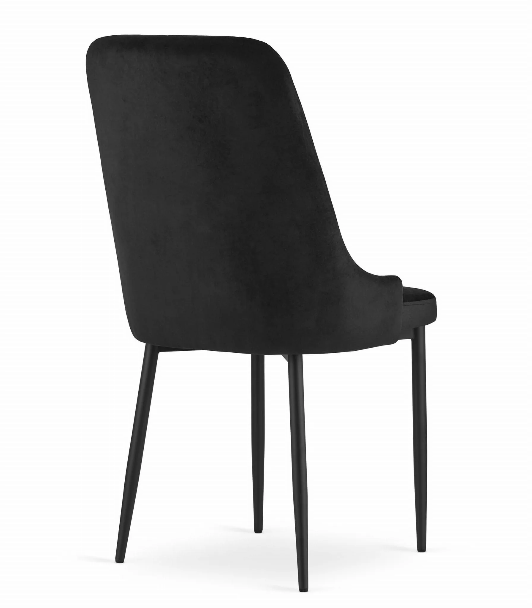Krzesło CAPRI aksamit czarny
