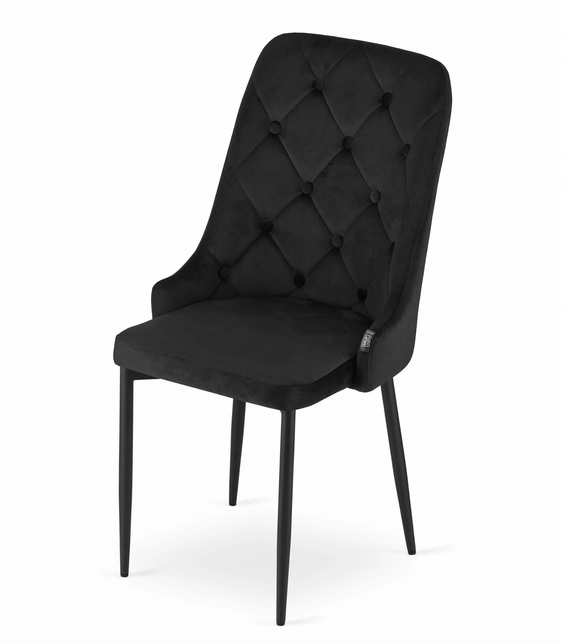 Krzesło CAPRI aksamit czarny