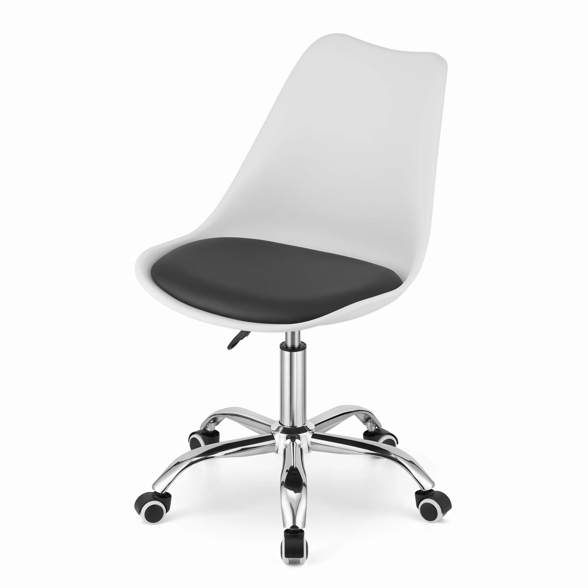 Krzesło obrotowe ALBA białoczarne